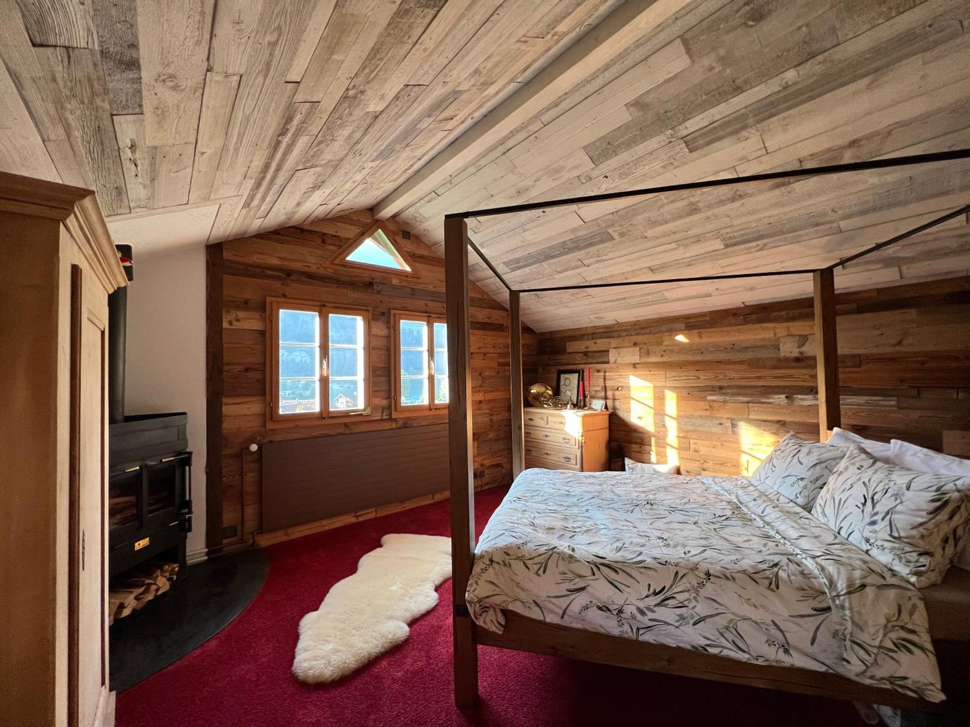 Romantic Private Superior Swiss Chalet With Hottub Lungern Exterior photo